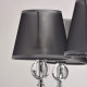 Suspension chromée elegance 8 ampoules 63 cm 
