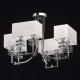 Suspension chromée megapolis 8 ampoules 46 cm 