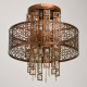 Suspension cuivre loft 5 ampoules 47 cm 