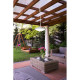 Suspension de jardin pergola led 49 ampoules 