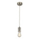 Suspension douille - Coloris au choix Nickel