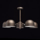 Suspension grise loft 5 ampoules 40 cm 