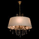 Suspension laiton elegance 5 ampoules 86 cm 