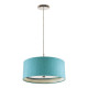 Suspension sienna, nickel poli, sans abat-jour 