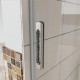 Porte de douche coulissante en verre anticalcaire 8 mm installation en niche - Dimensions au choix 