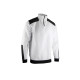 Sweat col camionneur bicolore - LMA - Blanc - 8088-S 