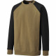Sweat-shirt col rond bicolore dickies two tone - Coloris et taille au choix Beige-Noir
