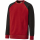 Sweat-shirt col rond bicolore dickies two tone - Coloris et taille au choix Rouge-Noir