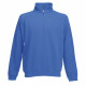 Sweat-shirt col zippé fruit of the loom classic - Coloris et taille au choix Bleu-royal