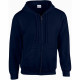 Sweat-shirt homme zippé à capuche gildan heavy blend - Coloris et taille au choix Marine