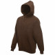 Sweat-shirt à capuche fruit of the loom - Coloris et taille au choix Chocolat
