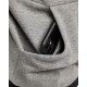 Sweat à capuche Gris chiné 34301157 - Taille au choix 