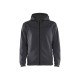 Sweat zippé à capuche 33632526 - Taille au choix Gris moyen-Noir