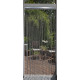 Rideau portière swing 90 x200  cm gris 