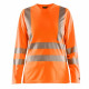 T-shirt haute visibilité manches longues femme anti-odeur 34851013 - Couleur au choix Orange-fluo