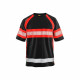 T-shirt haute visibilité blaklader anti-uv et anti-odeurs - Coloris et taille au choix Noir-Rouge