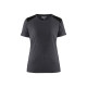 T-shirt bicolore femme 34791042 - Couleur au choix Gris moyen-Noir