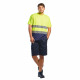 Tee shirt haute visibilité portwest coton bicolore - Coloris et taille au choix 