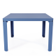 Table basse carrée DECO-GEM, Cristal. A monter soi-même. L.60 x P.60 x H.42.2 cm Bleu
