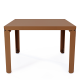 Table basse carrée DECO-GEM, Cristal. A monter soi-même. L.60 x P.60 x H.42.2 cm Marron