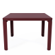 Table basse carrée DECO-GEM, Cristal. A monter soi-même. L.60 x P.60 x H.42.2 cm Red brown