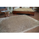 Tapis love shaggy modèle 93600 marron clair - Dimension au choix 