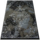 Tapis vogue 478 noir/marron - Dimension au choix 