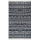 Tapis noir et blanc coton - Dimension au choix 160 x 230 cm