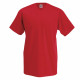 Tee-shirt col v fruit of the loom valueweight manches courtes - Taille et coloris au choix Rouge