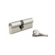 Cylindre de serrure double entrée SA, 40 x 50 mm, anti-arrachement, nickel, 3 clés - 1 pièce - THIRARD - 00016398 