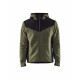 Veste tricotée avec softshell 59402536 - Couleur et taille au choix Vert foncé-Noir