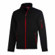 Veste softshell pen duick atlantic men - Couleur et taille au choix Noir-Rouge