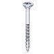 Vis Rocket tête fraisée Pozi VYNEX Acier zingué 4x80/45 - Boite de 200 - 351400025141 