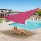 Voile d'ombrage triangulaire 3.6 x 3.6 x 3.6 m Ose (couleur au choix) Rose