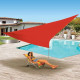 Voile d'ombrage triangulaire 5 x 5 x 5 m Ose (couleur au choix) Rouge