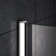 Paroi de douche à l'italienne latérale en verre anticalcaire 8 mm - Dimensions au choix 
