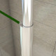 Paroi de douche en verre anticalcaire 8 mm avec barre de fixation plafond - Dimensions au choix 