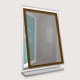 Cadre moustiquaire pour fenêtre - Couleur et dimensions au choix Brun