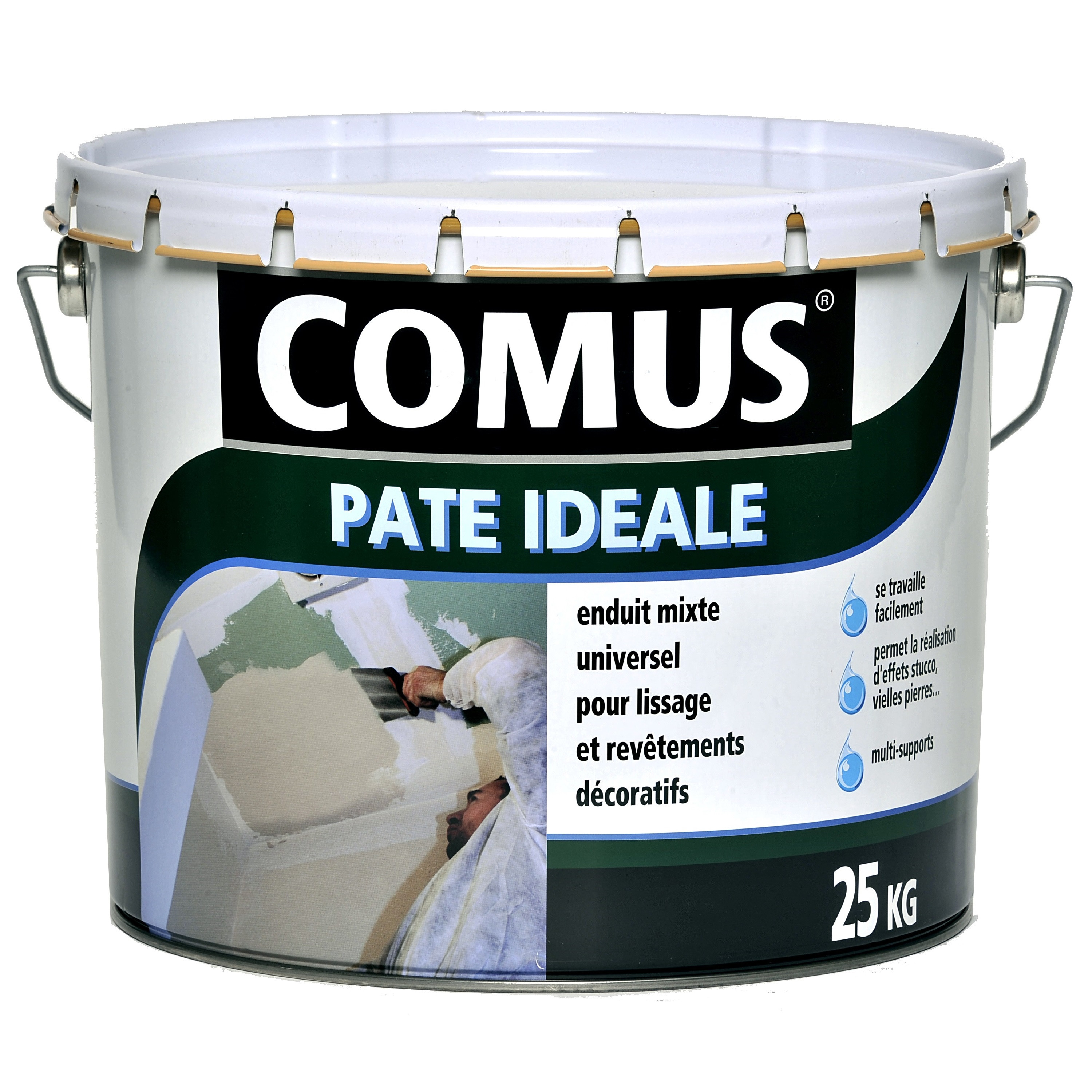 Comus Enduit Pate Ideale 25 Kg Distriartisan