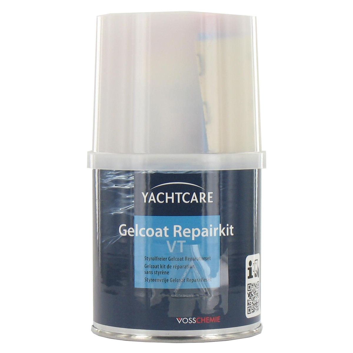 Yachtcare Kit De Reparation Gelcoat Spatulable Blanc Ral 9010