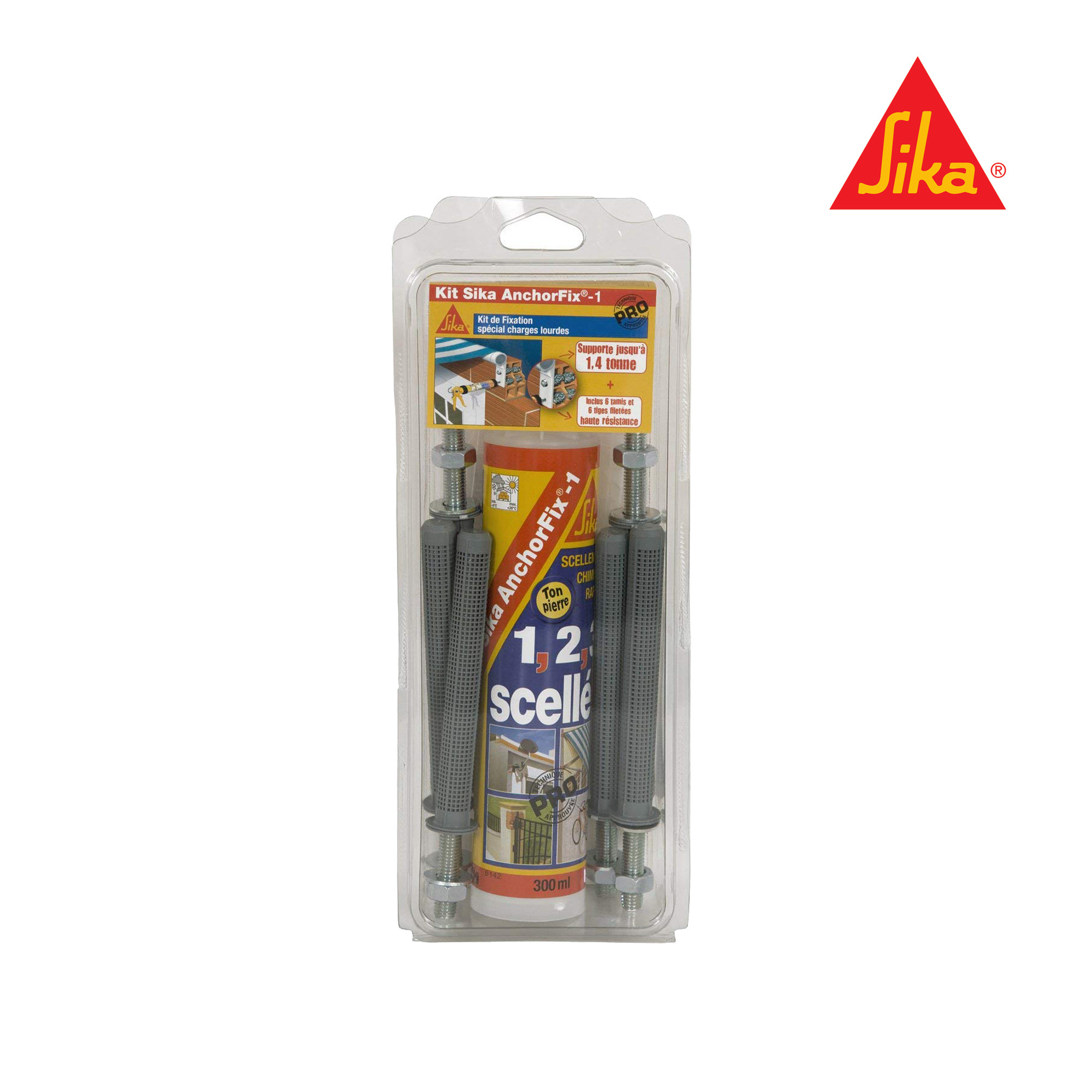 sika kit scellement chimique rapide anchorfix 1 evolution distriartisan