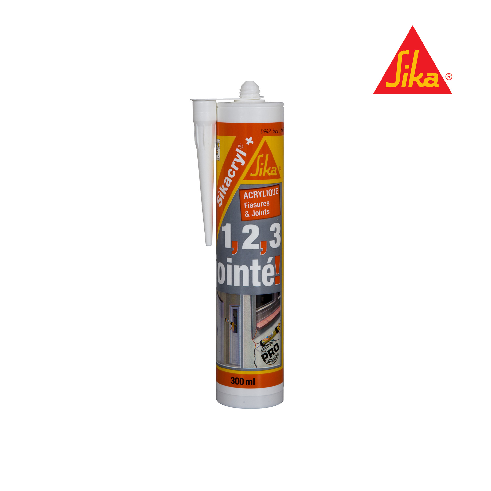 sika mastic acrylique cryl plus blanc 300ml distriartisan