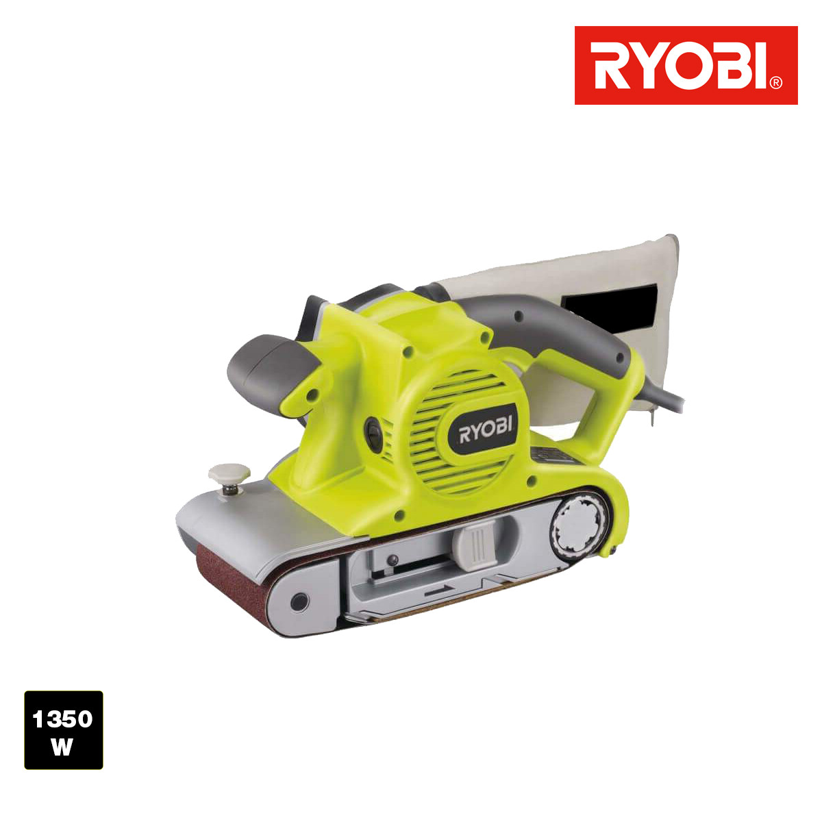 ryobi ponceuse a bande electrique 1350w 100mm cadre de poncage ebs1310vfhg distriartisan