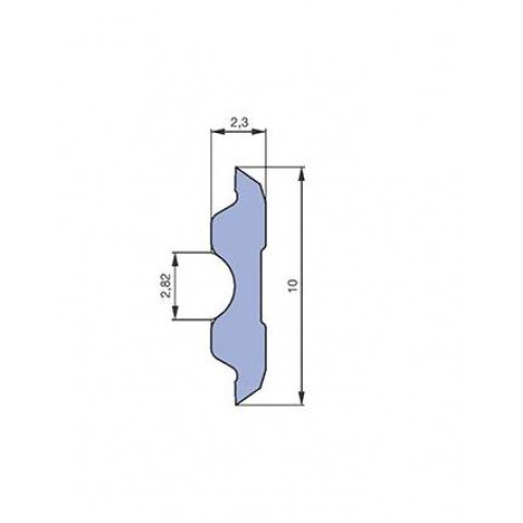 Fer dégauchisseuse réversible 640x10x2,3 mm tersa - 145.564.00