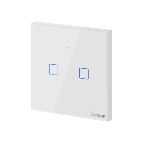 Interrupteur mural intelligent wifi 2 charges - sonoff