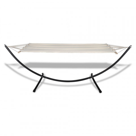 Hamac jardin 80 x 200 cm crème helloshop26 2202055
