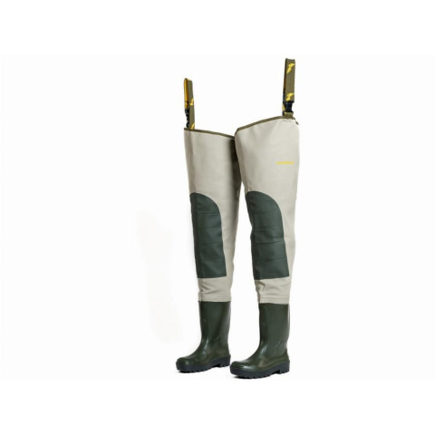 Cuissardes Sport PVC GOODYEAR Renfort genoux Vert T.40 - CUISSARDESPORT40