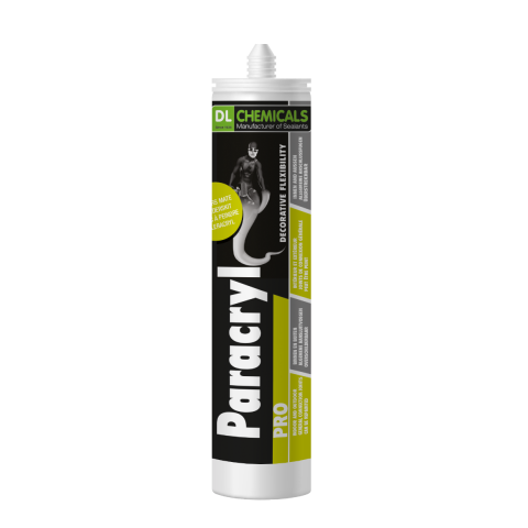 Mastic acrylique Paracryl PRO DL CHEMICALS - 310 ml - Blanc - 100595