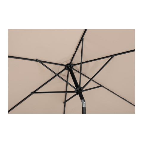 Parasol de terrasse hexagonal diamètre 300 cm inclinable - Couleur au choix