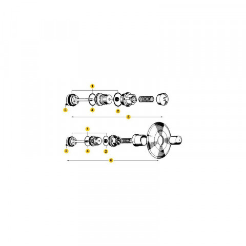 Kit piston presto p50 douche